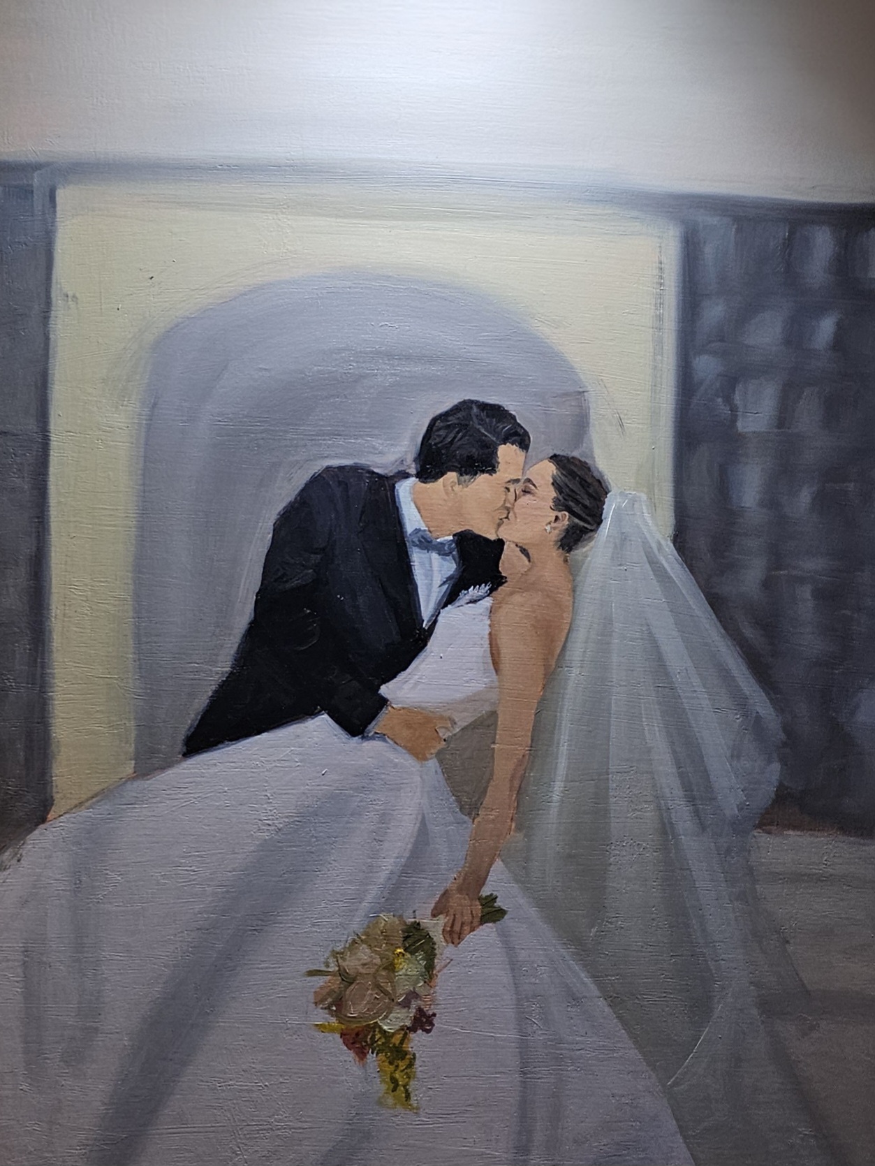 Obra de boda en lienzo por MitzArte